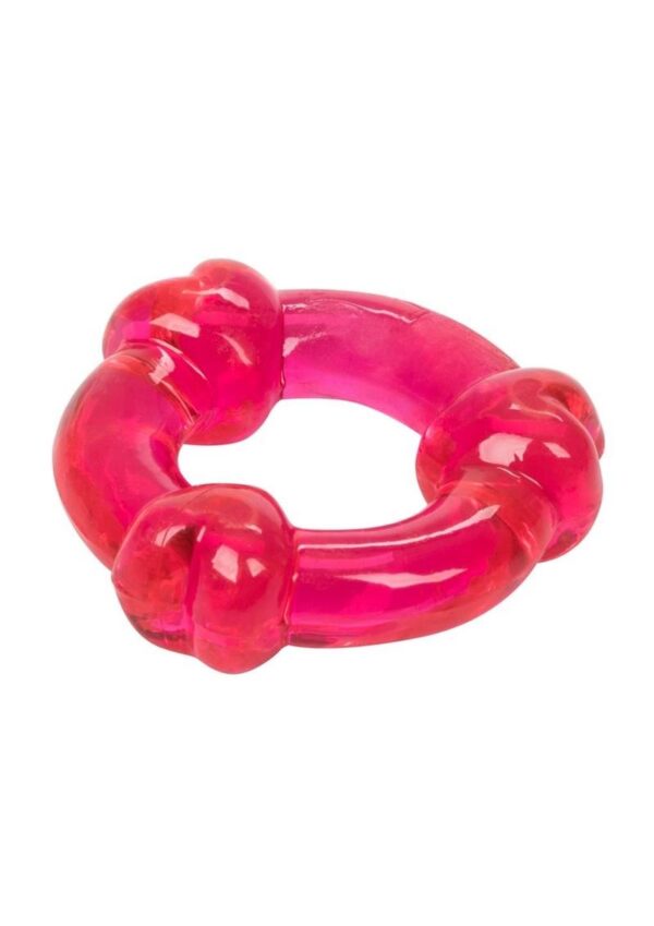 Magic C Rings Cock Rings (3 Piece Set) - Red - Image 4