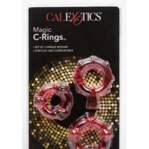 Magic C Rings Cock Rings (3 Piece Set) - Red