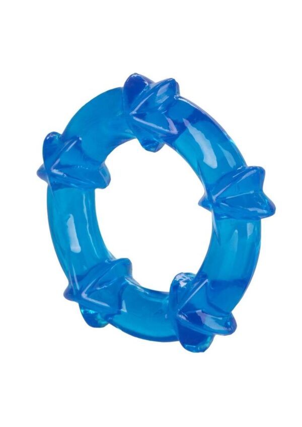 Magic C Rings Cock Rings (3 Piece Set) - Blue - Image 3