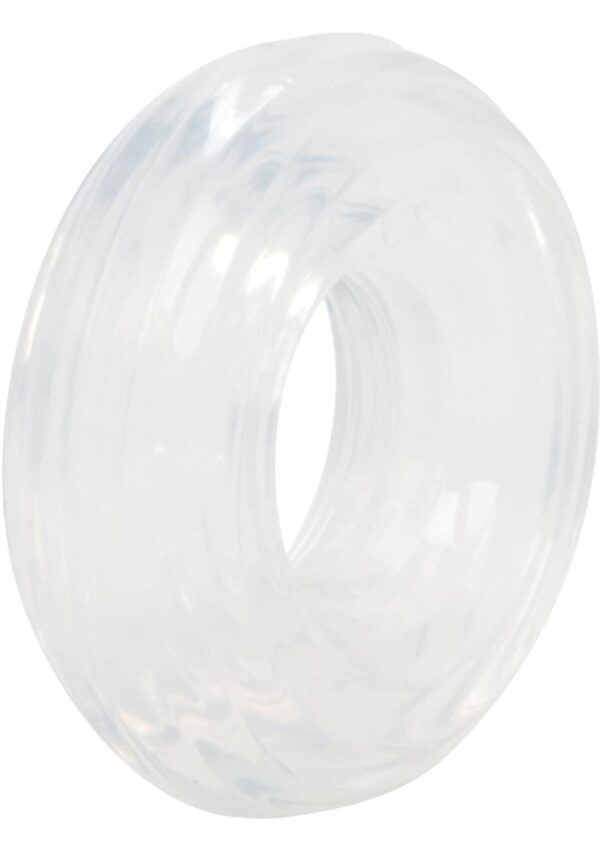 Premium Silicone Cock Ring - Medium - Clear - Image 2