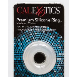 Premium Silicone Cock Ring - Medium - Clear