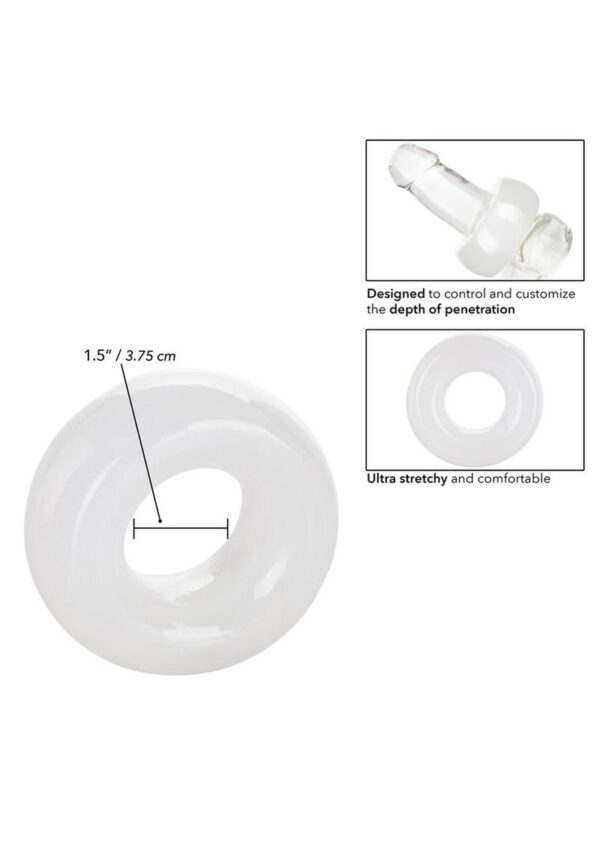 Stopper Ring Penetration Reducing Cock Ring - Clear - Image 4