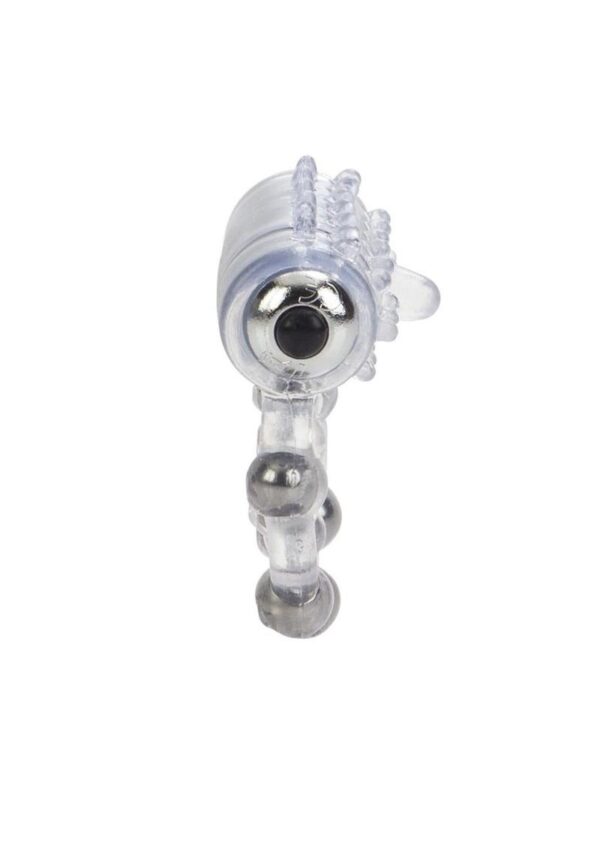 10 Bead Maximus Ring Vibrating Cock Ring - Clear - Image 3
