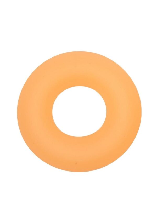Alpha Glow in the Dark Liquid Silicone Prolong Medium Ring - Orange - Image 2
