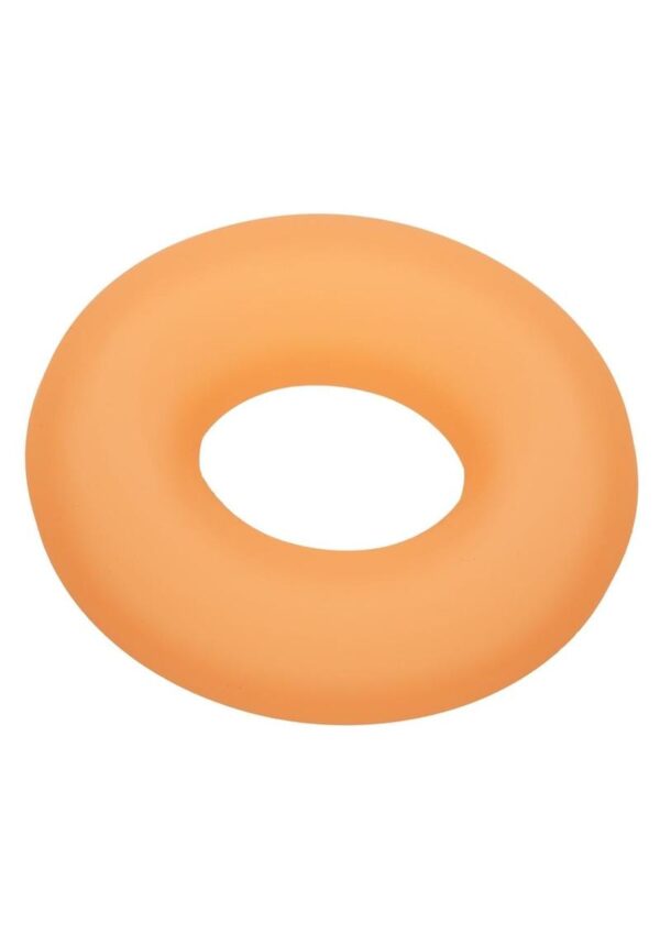 Alpha Glow in the Dark Liquid Silicone Prolong Medium Ring - Orange - Image 3