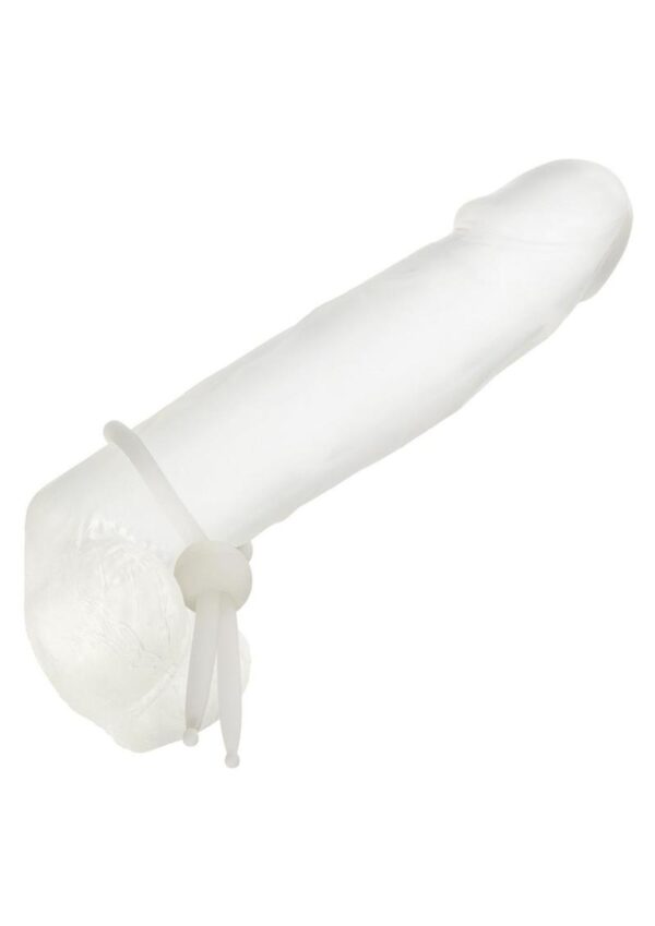 Alpha Liquid Silicone Lasso Cock Tie - Natural White - Image 4