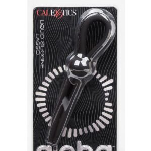 Alpha Liquid Silicone Lasso Cock Tie - Black