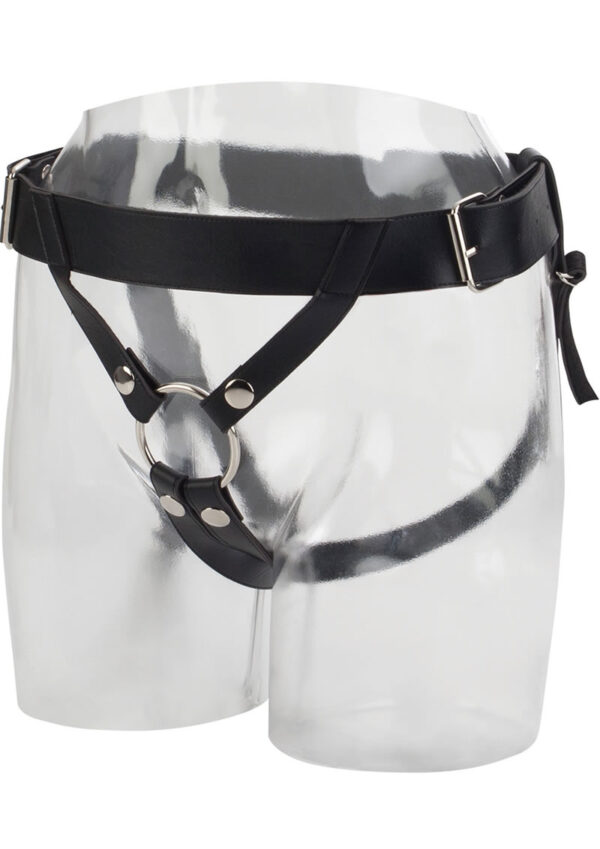 Love Rider Premium Ring Harness Adjustable Strap-On - Black - Image 2