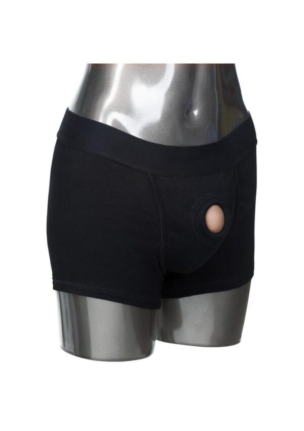 Packer Gear Boxer Brief Harness - XS/S - Black - Image 3