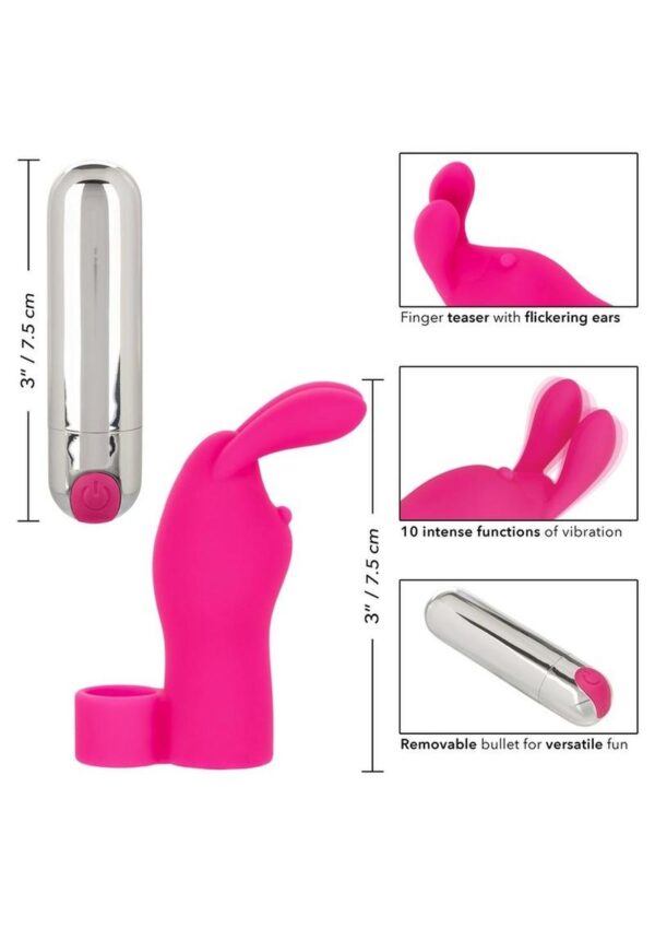 Intimate Play Rechargeable Finger Bunny - Pink - Image 4
