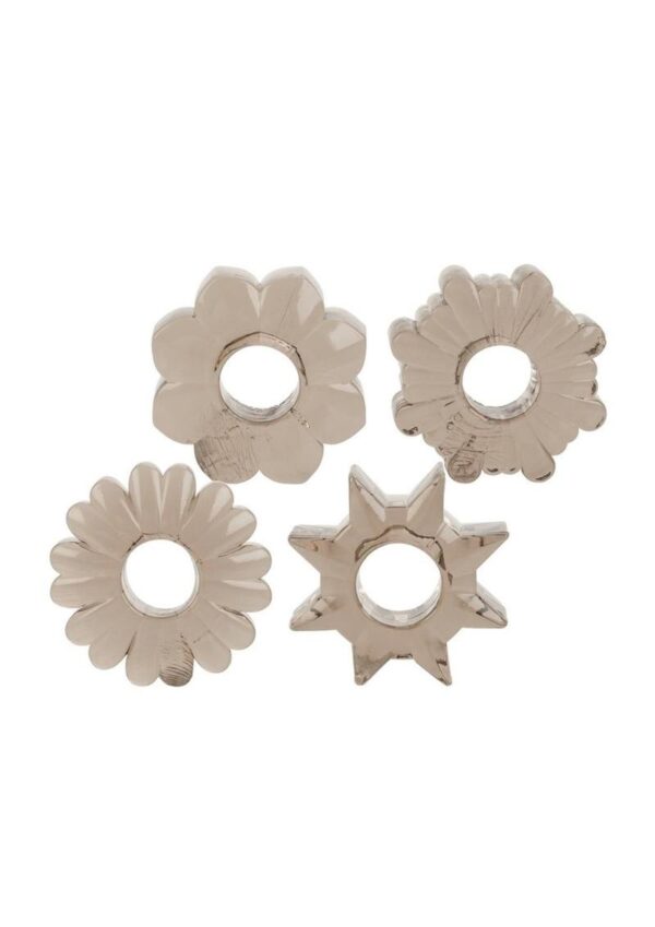 Basic Essentials Super Stretchy Enhancer Cock Rings - Smoke - Image 3