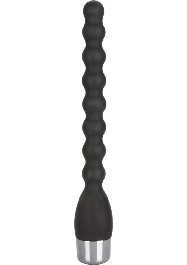 Silicone Bendie Power Probe Anal Beads Waterproof Black - Image 2