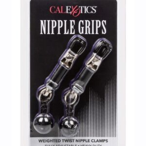 Nipple Grips Weighted Twist Nipple Clamps - Black