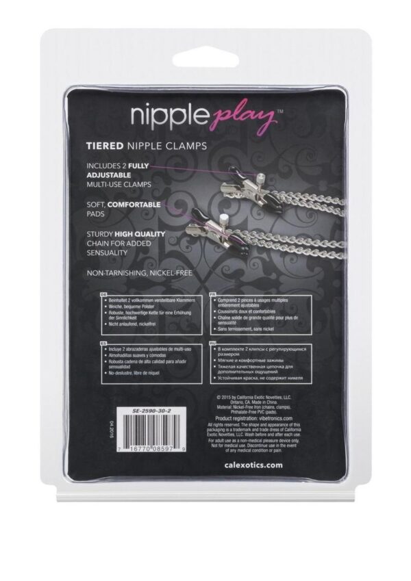 Nipple Play Tiered Nipple Clamps - Silver - Image 4