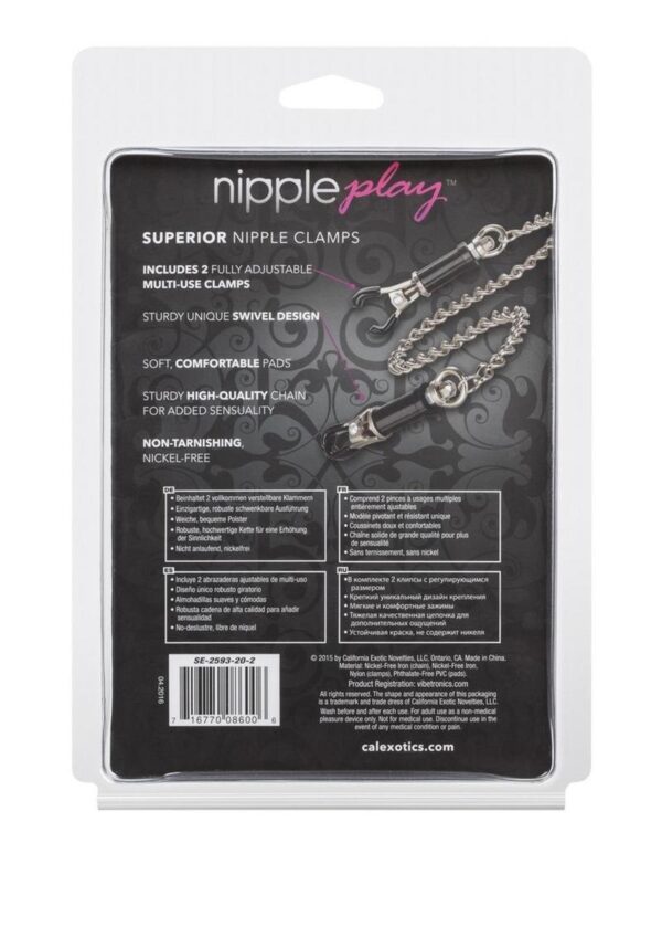 Nipple Play Superior Nipple Clamps - Silver - Image 4
