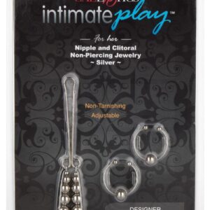 Intimate Play Nipple and Clitoral Non Piercing Jewelry - Silver
