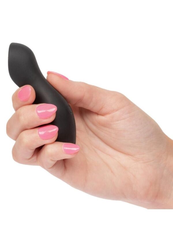 Boundless Perfect Curve Rechargeable Silicone Vibrator - Black - Image 4