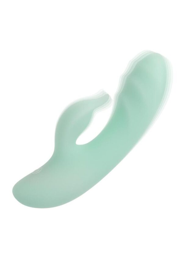 Pacifica Polynesia Rechargeable Silicone Dual Vibrator - Teal - Image 2