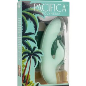 Pacifica Polynesia Rechargeable Silicone Dual Vibrator - Teal