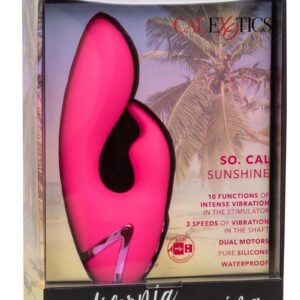 California Dreaming So. Cal Sunshine Rechargeable Silicone Rabbit Vibrator - Pink