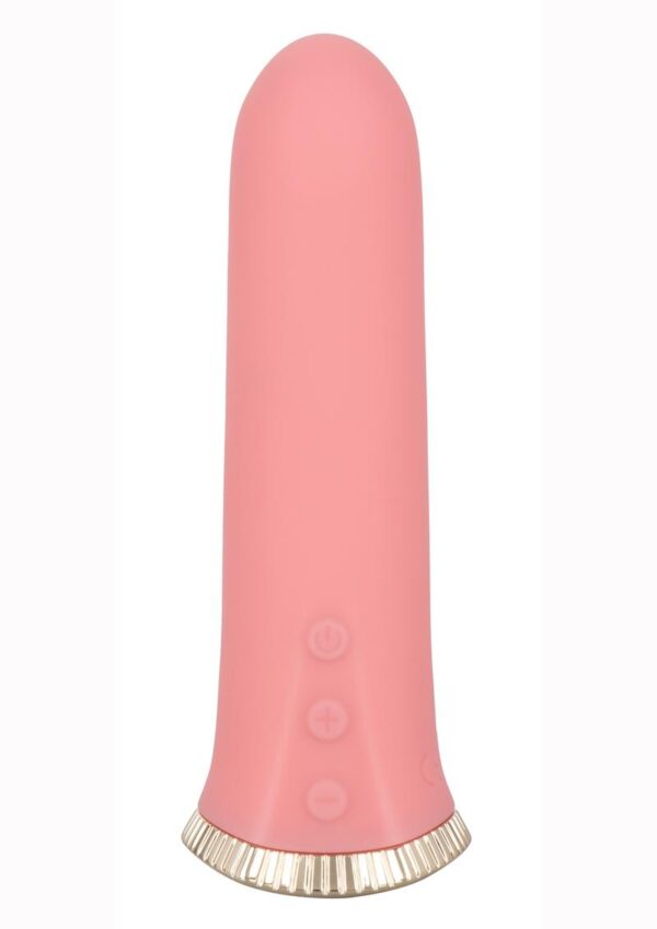 Uncorked Rosé Silicone Rechargeable Vibrator - Pink - Image 2