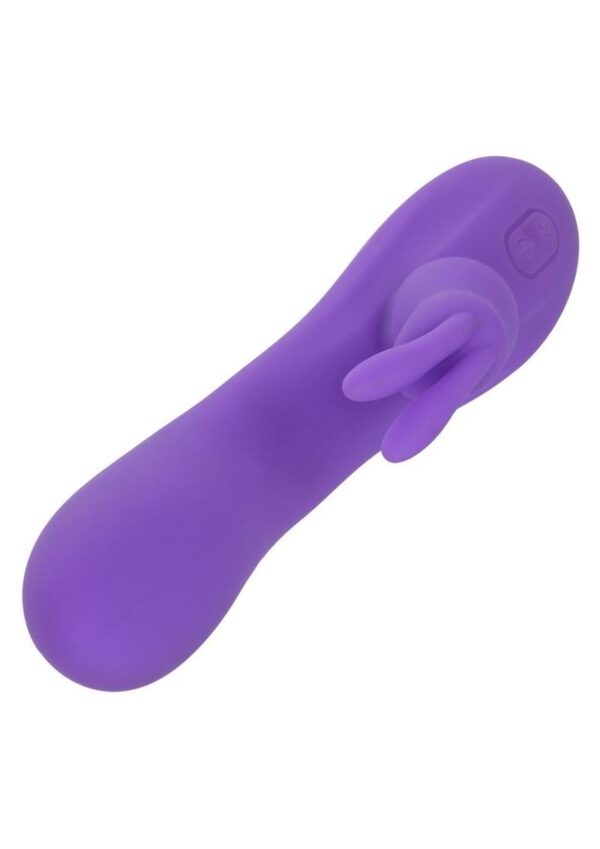 Flex Bend and Hold Double Rumbler Rechargeable Silicone Rabbit Vibrator - Purple - Image 3