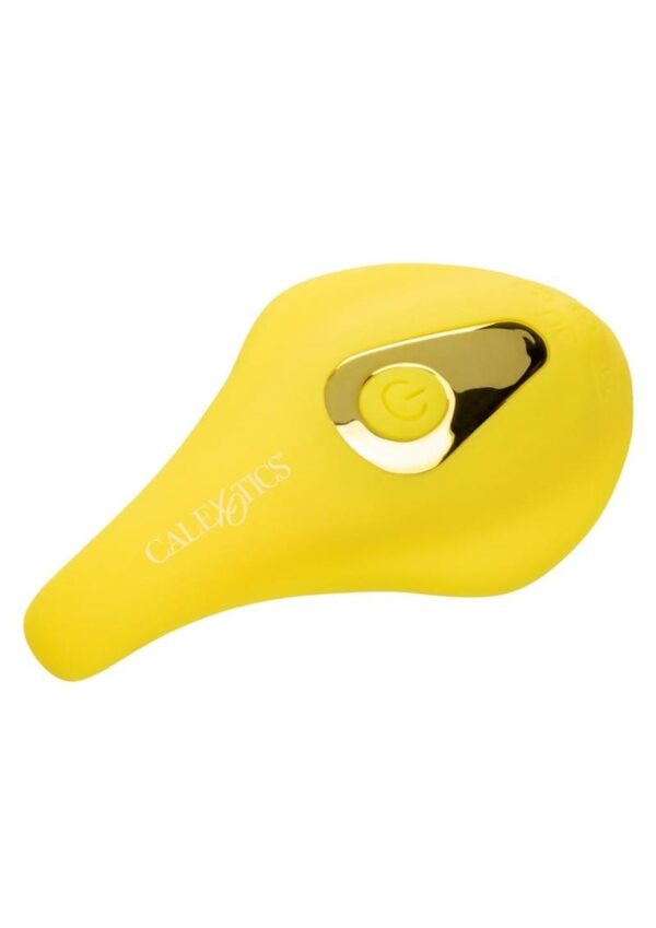 Neon Vibes The Secret Vibe Rechargeable Silicone Vibrator with Remote Control - Yellow - Image 3