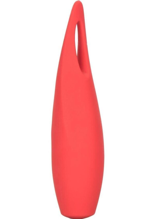 Red Hot Spark USB Rechargeable Silicone Mini Vibrator - Red - Image 2