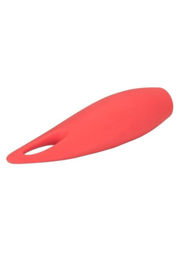 Red Hot Spark USB Rechargeable Silicone Mini Vibrator - Red - Image 3