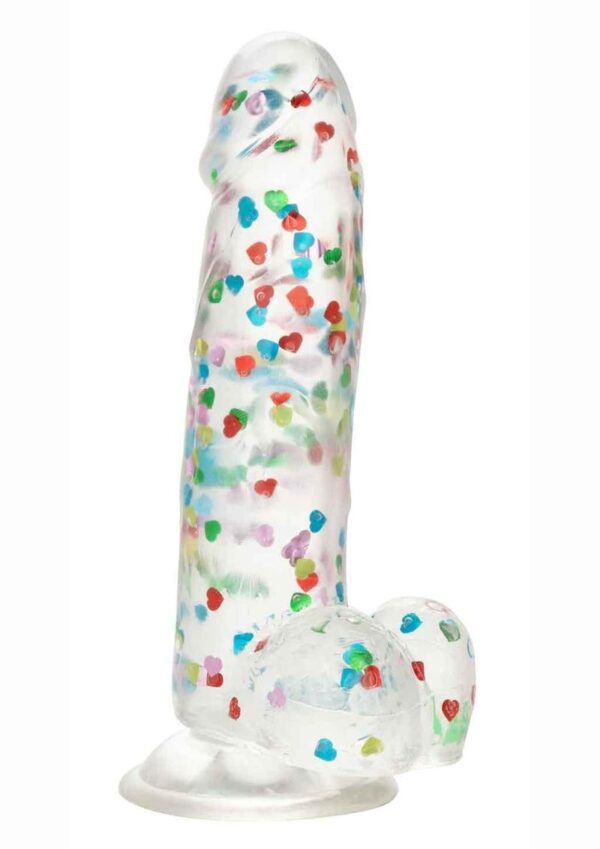 Naughty Bits I Love D Heart-Filled Dong - Clear - Image 2