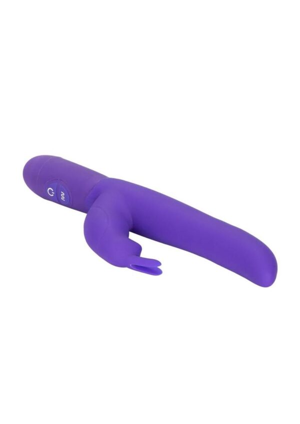 Bounding Bunny Dual Motor Silicone Vibrator Waterproof Purple - Image 3
