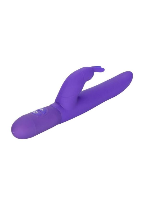 Bounding Bunny Dual Motor Silicone Vibrator Waterproof Purple - Image 4