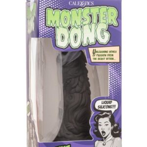 Monster Dong The Werewolf Silicone Dildo 9in - Black