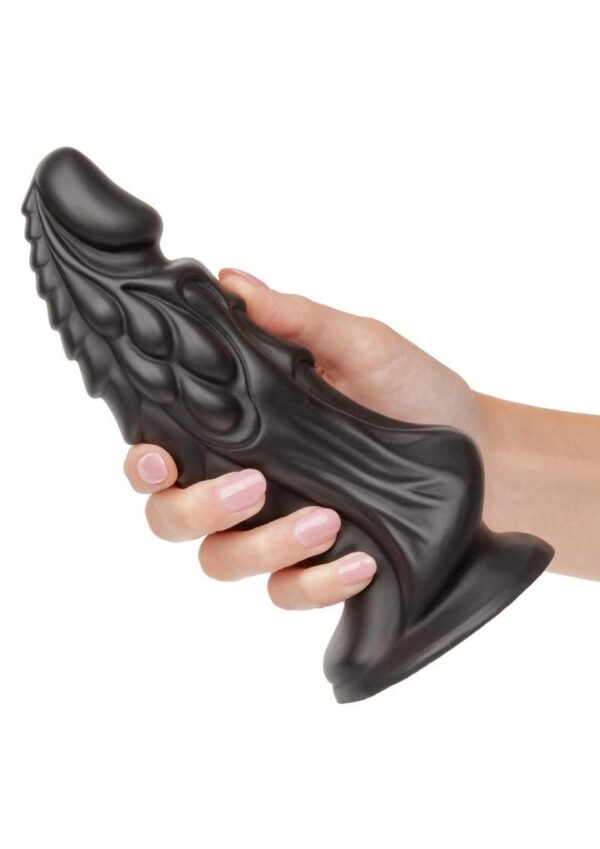 Monster Dong The Martian Silicone Dildo 7.75in - Black - Image 4