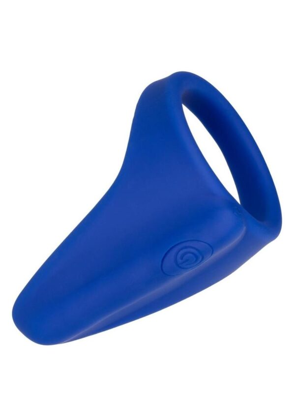 Admiral Liquid Rechargeable Silicone Vibrating Perineum Massager and Cock Ring - Blue - Image 2