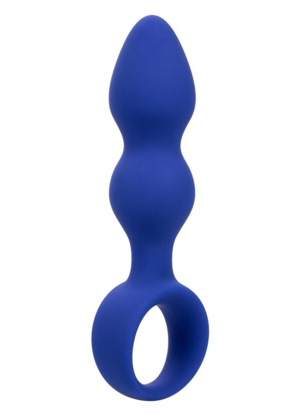 Admiral Advanced Beaded Silicone Anal Probe - Blue - Image 2