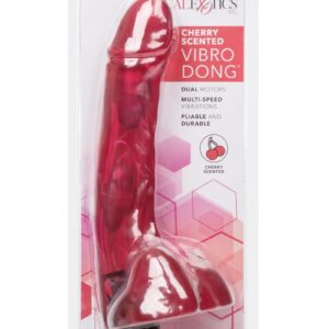 Cherry Scented Multi-Speed Vibro Dong - Red