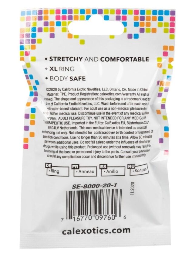 Foil Pack XL Cock Ring - Smoke - Image 3