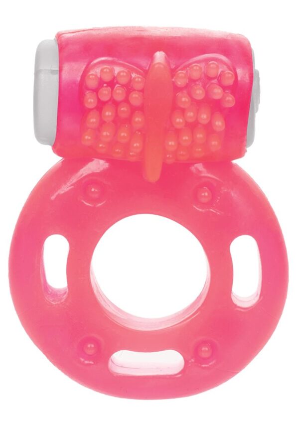 Foil Pack Vibrating Cock Ring - Pink - Image 2