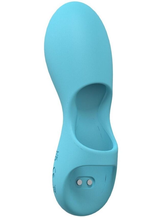 LoveLine Joy Rechargeable Silicone Finger Vibrator - Blue - Image 2