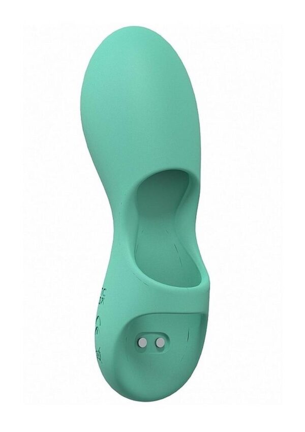 LoveLine Joy Rechargeable Silicone Finger Vibrator - Green - Image 2