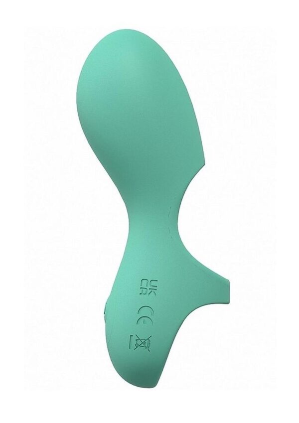 LoveLine Joy Rechargeable Silicone Finger Vibrator - Green - Image 3