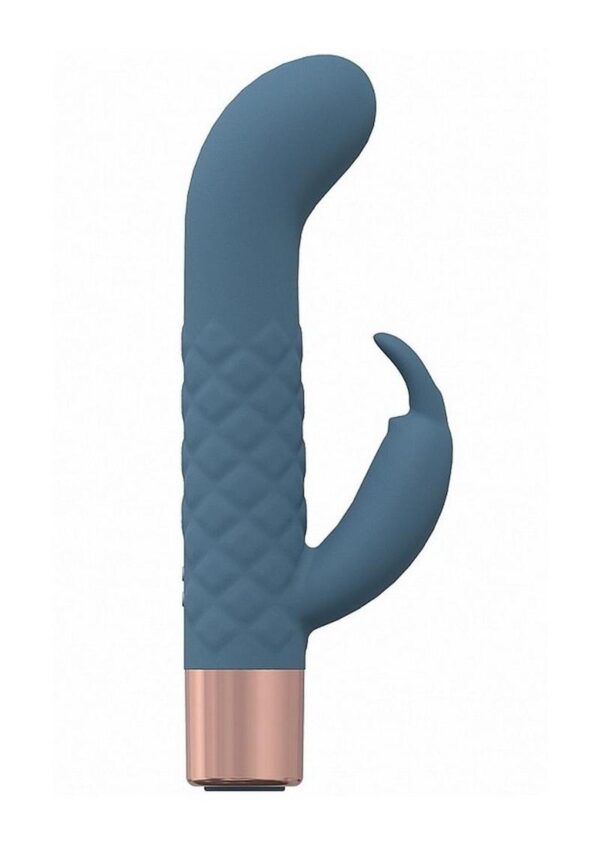 LoveLine Devotion Silicone Rechargeable 10 Speed Mini Rabbit - Blue - Image 2