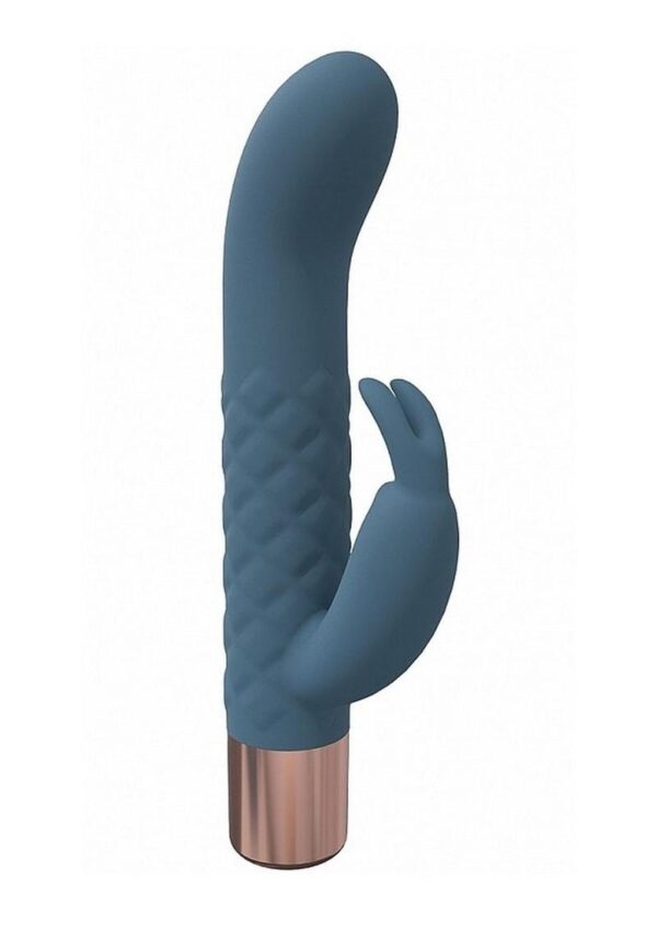 LoveLine Devotion Silicone Rechargeable 10 Speed Mini Rabbit - Blue - Image 3