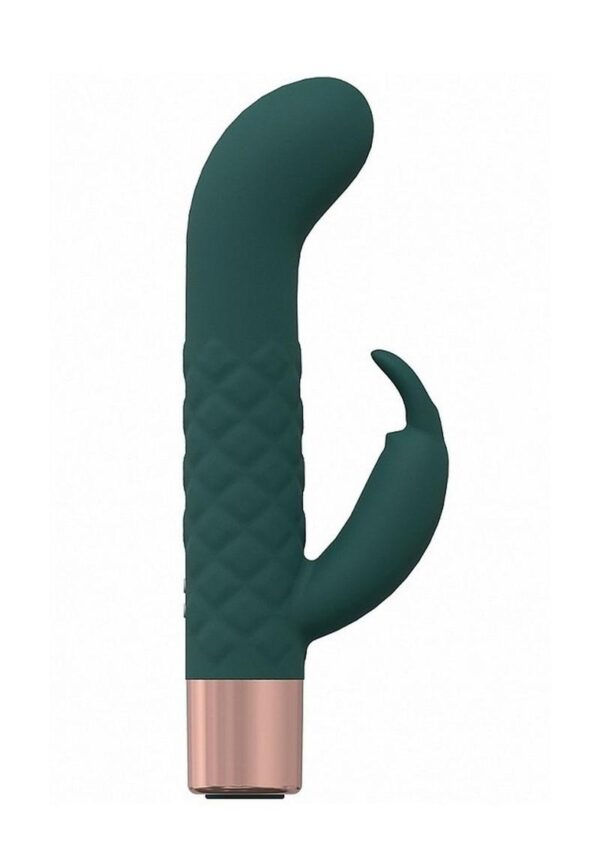 LoveLine Devotion Silicone Rechargeable 10 Speed Mini Rabbit - Forest Green - Image 2