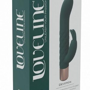 LoveLine Devotion Silicone Rechargeable 10 Speed Mini Rabbit - Forest Green