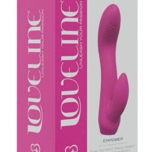 LoveLine Empower Rechargeable Dual Motor 10 Speed Rabbit Vibrator - Pink