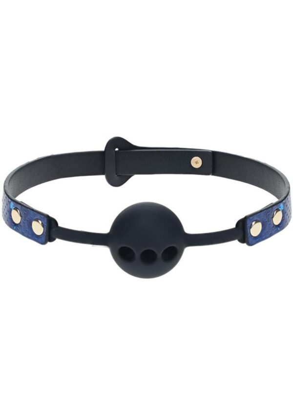 Ouch! Florence Collection Silicone Ball Gag - Blue - Image 2
