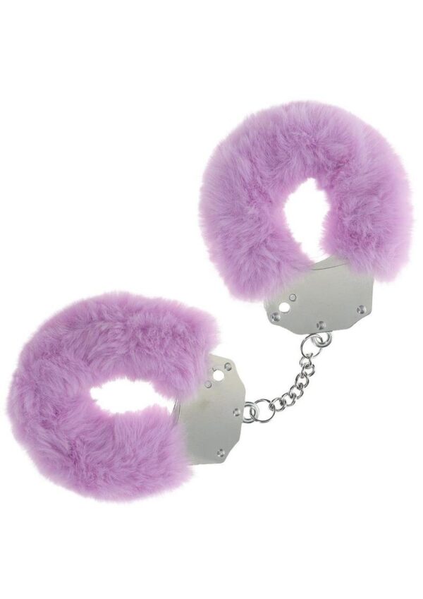 Ouch! Heavy-duty Fluffy Handcuffs - Lavender - Image 2