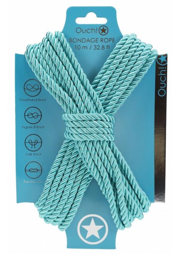 Ouch Bondage Rope 10 Meter Nylon - Blue